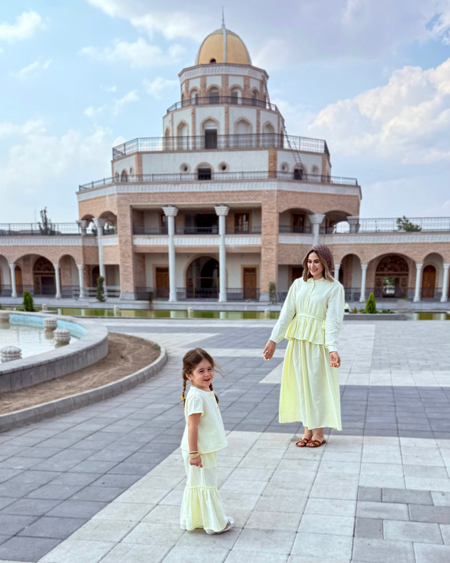 ست مادر دختری شومیز دامن بهار